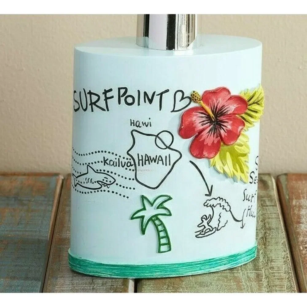 Huntington Beach Surf City Soap Dispenser Postcard Roadmap Bath Kitchen Gift NEW